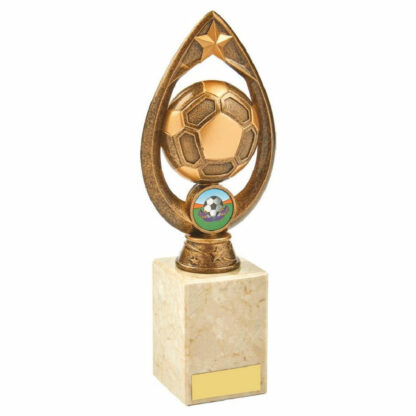 Antique Gold Football Trophy 22.5cm