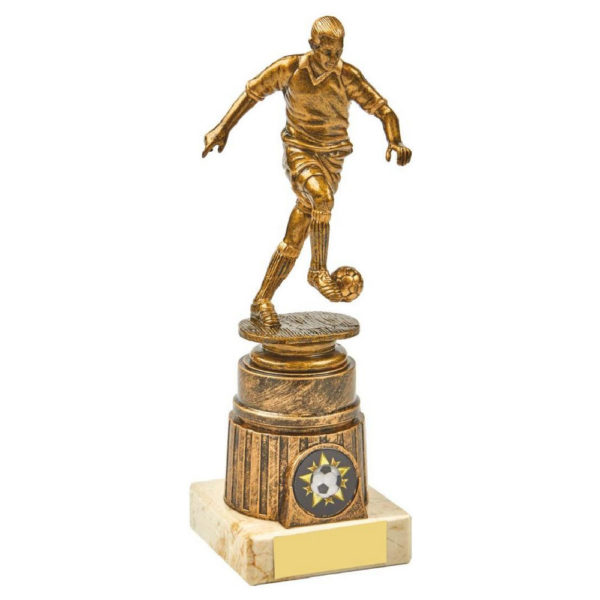 Antique Gold Male Footballer Award 20cm