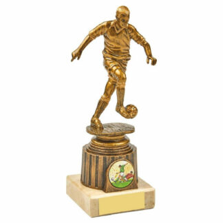 Antique Gold Male Footballer Award 18.5cm
