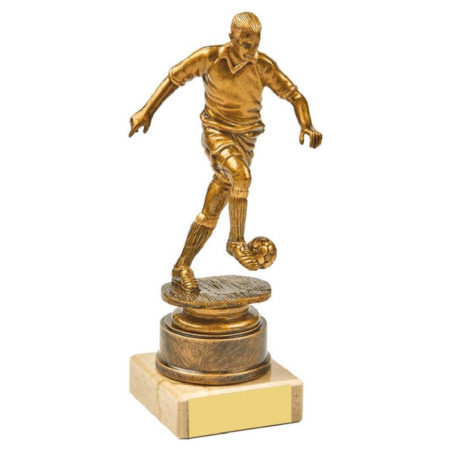 Antique Gold Male Footballer Award 16.5cm