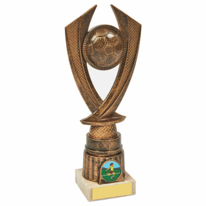 Antique Gold Football Trophy 23.5cm