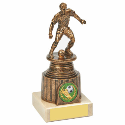 Antique Gold Male Football Trophy 15cm