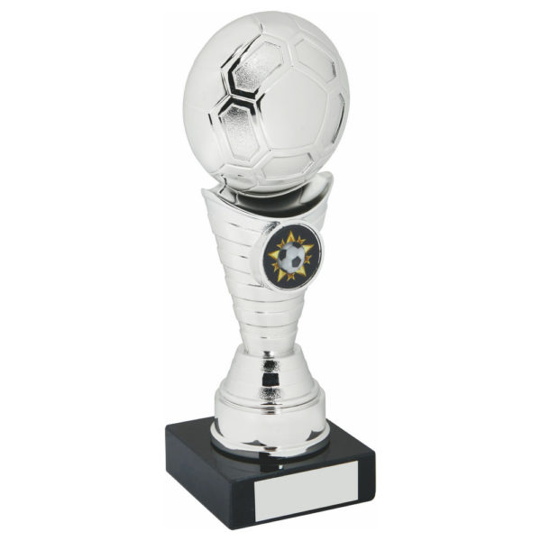 Silver Football Trophy 19cm