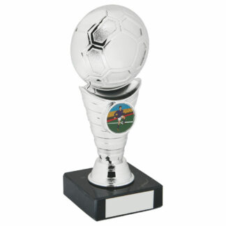 Silver Football Trophy 17cm