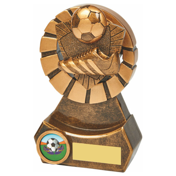 Football Boot and Ball Resin Award 14cm