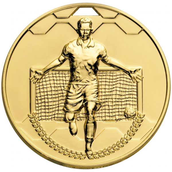 Football Scorer Male Medal Gold 60mm