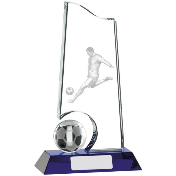 Football Glass Award 20cm