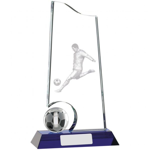 Football Glass Award 23cm