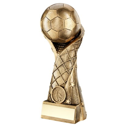 Brz/Gold Football On Star Net Riser Trophy - 11In