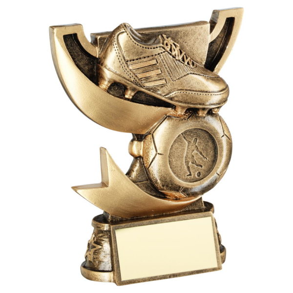 Brz/Gold Cup Range For Football Trophy - 5.75In
