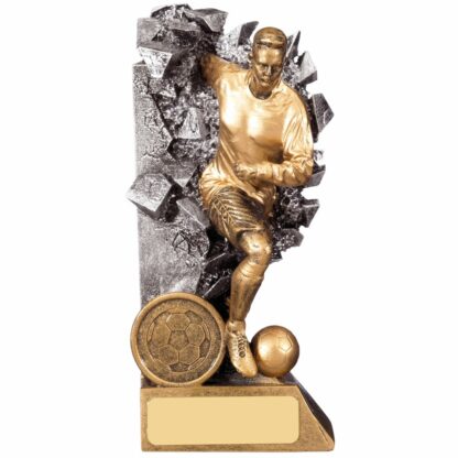 Breakout Male Football Player Trophy 15cm