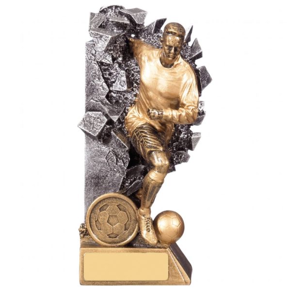 Breakout Male Football Player Trophy 16cm