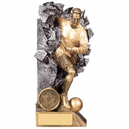 Breakout Male Football Player Trophy 18cm