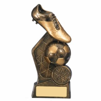 Hex Football Trophy 15cm