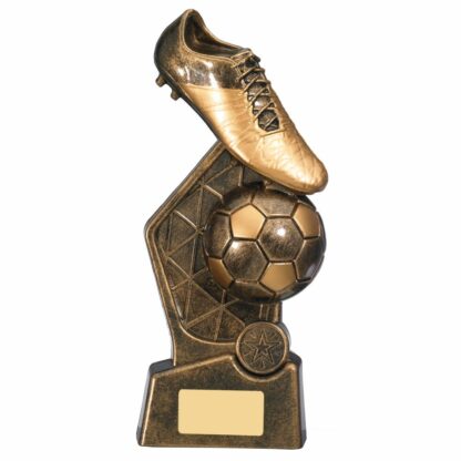 Hex Football Trophy 25cm