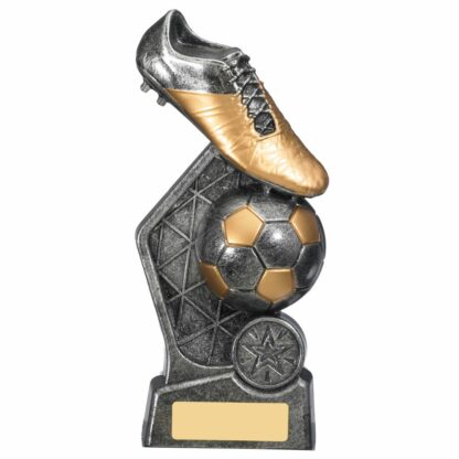 Hex Football Trophy 18.5cm