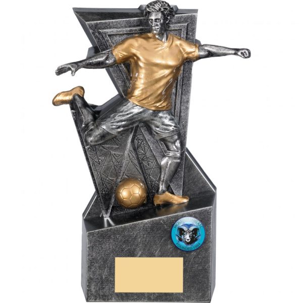 Legacy Silver Male Football Award 22cm