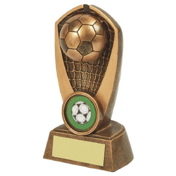 Antique Gold Heavy Resin Football Award 12cm