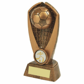 Antique Gold Heavy Resin Football Award 15.5cm