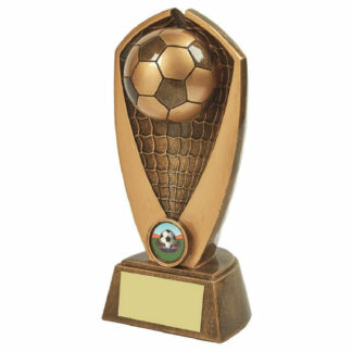 Antique Gold Heavy Resin Football Award 21cm