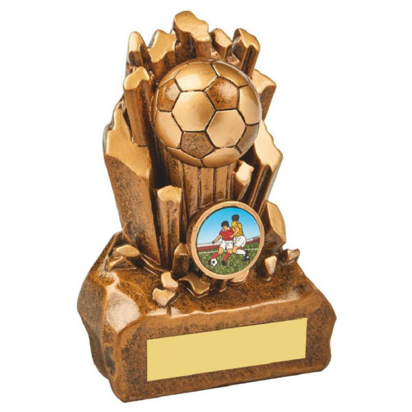 Antique Gold Heavy Resin Football Award14cm