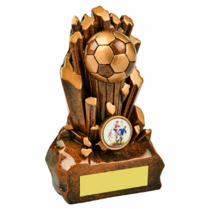 Antique Gold Heavy Resin Football Award 16cm