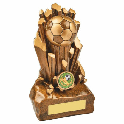 Antique Gold Heavy Resin Football Award 18cm