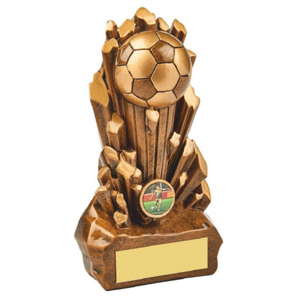 Antique Gold  Heavy Resin Football Award 21cm