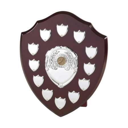 12" Traditional Mahogany Presentation Shield for 12 Records